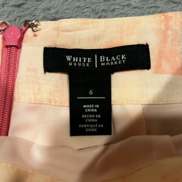 White House Black‎ Market Pencil Skirt Women's 6 Lined Back Zip - Picture 4 of 10